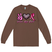Chestnut peace love cure Long Sleeve Tee - JahusDesignShop