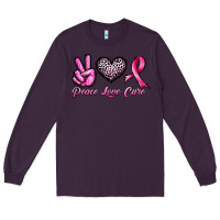 Plum peace love cure Long Sleeve Tee - JahusDesignShop