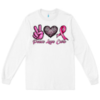 White peace love cure Long Sleeve Tee - JahusDesignShop