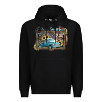 Black Small town USA truck 4th of july Premium Hoodie - HowdyJamesFarm