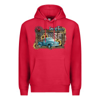 Cardinal Small town USA truck 4th of july Premium Hoodie - HowdyJamesFarm