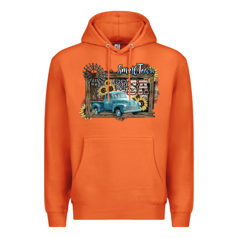 Small Town Usa Truck 4th Of July Premium Hoodie by HowdyJamesFarm | Teevron