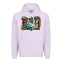 Lilac Small town USA truck 4th of july Premium Hoodie - HowdyJamesFarm