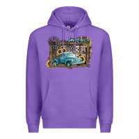 Purple Small town USA truck 4th of july Premium Hoodie - HowdyJamesFarm
