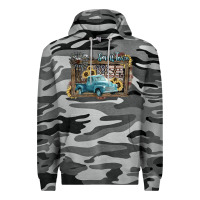Slate Camo Small town USA truck 4th of july Premium Hoodie - HowdyJamesFarm