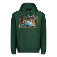 Sports Green Small town USA truck 4th of july Premium Hoodie - HowdyJamesFarm