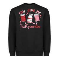 Black you give me tachycardia Heavyweight Sweatshirt - MaliasSmallBusiness