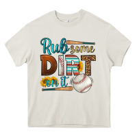 Cream rub some dirt on it baseball Heavy Core Tee - HRA Design Shop