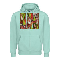 Seafoam Christmas cakes western Zipper Hoodie - Jasminsmagicworld