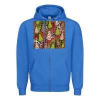 True Royal Christmas cakes western Zipper Hoodie - Jasminsmagicworld