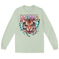 Matcha mama tiger lightning bolt Long Sleeve Tee - NancyCooperArtShop