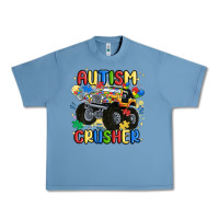 Pebble Blue autism crusher Urban Heavy Tee - MaliasSmallBusiness