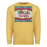 Antique Gold western social worker tumbler tbs (1) Premium Sweatshirt - TumblerDesignByShophia