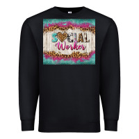 Black western social worker tumbler tbs (1) Premium Sweatshirt - TumblerDesignByShophia