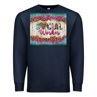 Navy western social worker tumbler tbs (1) Premium Sweatshirt - TumblerDesignByShophia