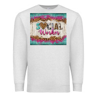 Oatmeal Heather western social worker tumbler tbs (1) Premium Sweatshirt - TumblerDesignByShophia