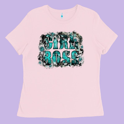 Girl Boss Ladies Tee Designed By Sublimationcraftshop
