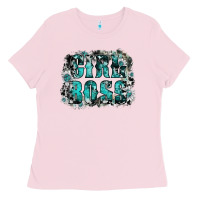 Bubblegum Pink girl boss Ladies Tee - SublimationCraftShop