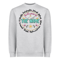 Heather Grey by the power of the name Heavyweight Sweatshirt - MaliasSmallBusiness