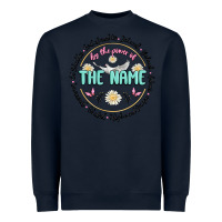 Navy by the power of the name Heavyweight Sweatshirt - MaliasSmallBusiness