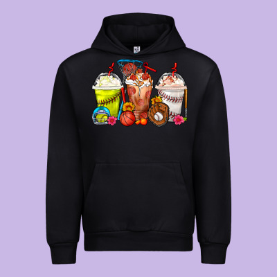Softball Basketball Baseball Sports Coffee Cups Urban Hoodie Designed By Fadigitalartstudio