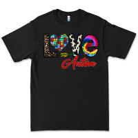 Black love autism Premium Tee - CowhideDigitalArt