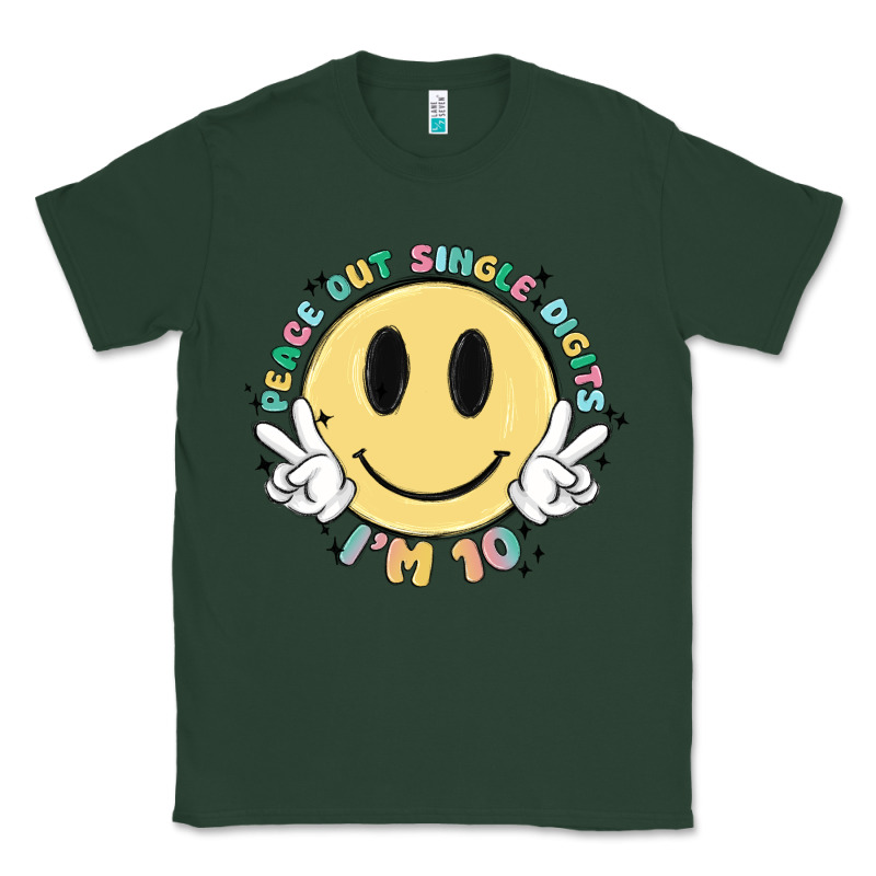Peace Out Single Digits Im 10 Classic Tee by MaliasSmallBusiness | Teevron
