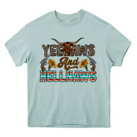 Arona yeehaws and hellnaws Heavy Core Tee - CowhideDigitalArt