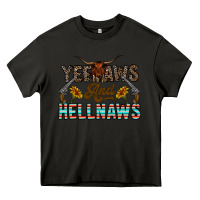Asphalt yeehaws and hellnaws Heavy Core Tee - CowhideDigitalArt