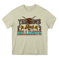 Mossy yeehaws and hellnaws Heavy Core Tee - CowhideDigitalArt