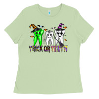 Matcha trick or teeth Ladies Tee - CowhideDigitalArt