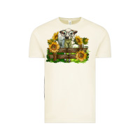 Vintage Arctic charolais heifer with sunflowers Vintage Tee - LillyAllenDesigns