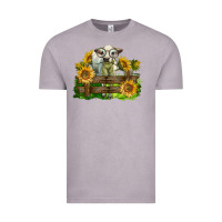Charolais Heifer With Sunflowers Vintage Tee | Teevron