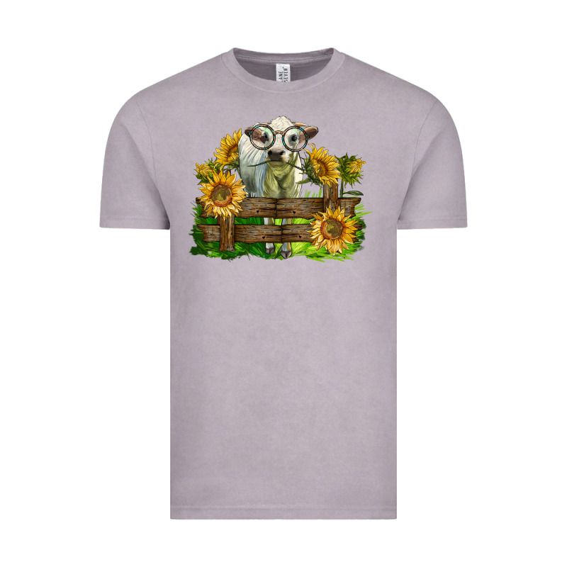 Charolais Heifer With Sunflowers Vintage Tee by LillyAllenDesigns | Teevron
