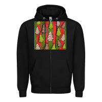 Black Christmas cakes leopard Zipper Hoodie - Jasminsmagicworld