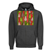 Christmas Cakes Leopard Zipper Hoodie | Teevron