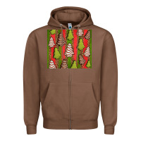 Chestnut Christmas cakes leopard Zipper Hoodie - Jasminsmagicworld