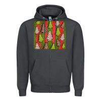 Smoke Christmas cakes leopard Zipper Hoodie - Jasminsmagicworld