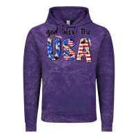 Cloud Purple god bless the usa Vintage Hoodie - NancyCooperArtShop