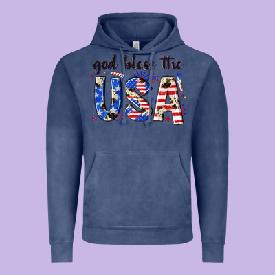 God Bless The Usa Vintage Hoodie Designed By Nancycooperartshop
