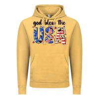 Vintage Mustard god bless the usa Vintage Hoodie - NancyCooperArtShop