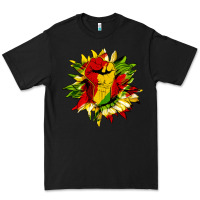 Black juneteenth sunflower Premium Tee - HRA Design Shop