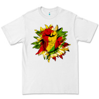 White juneteenth sunflower Premium Tee - HRA Design Shop