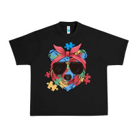 Black autism awareness bear Urban Heavy Tee - MaliasSmallBusiness