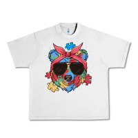 Lunar Rock autism awareness bear Urban Heavy Tee - MaliasSmallBusiness