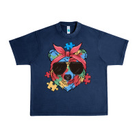 Navy autism awareness bear Urban Heavy Tee - MaliasSmallBusiness