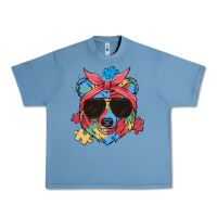 Pebble Blue autism awareness bear Urban Heavy Tee - MaliasSmallBusiness