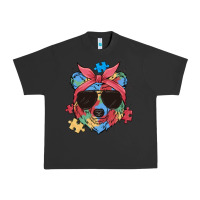Pigment Black autism awareness bear Urban Heavy Tee - MaliasSmallBusiness