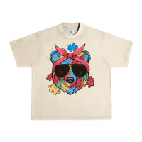 Sandshell autism awareness bear Urban Heavy Tee - MaliasSmallBusiness