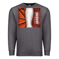 Charcoal Heather baseball and basketball and football tumbler tbs Premium Sweatshirt - TumblerDesignByShophia